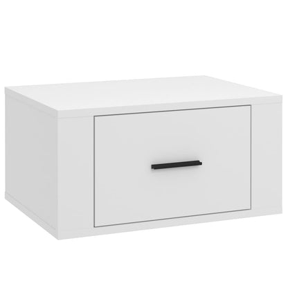 vidaXL Tables de chevet murales 2 pcs Blanc 50x36x25 cm