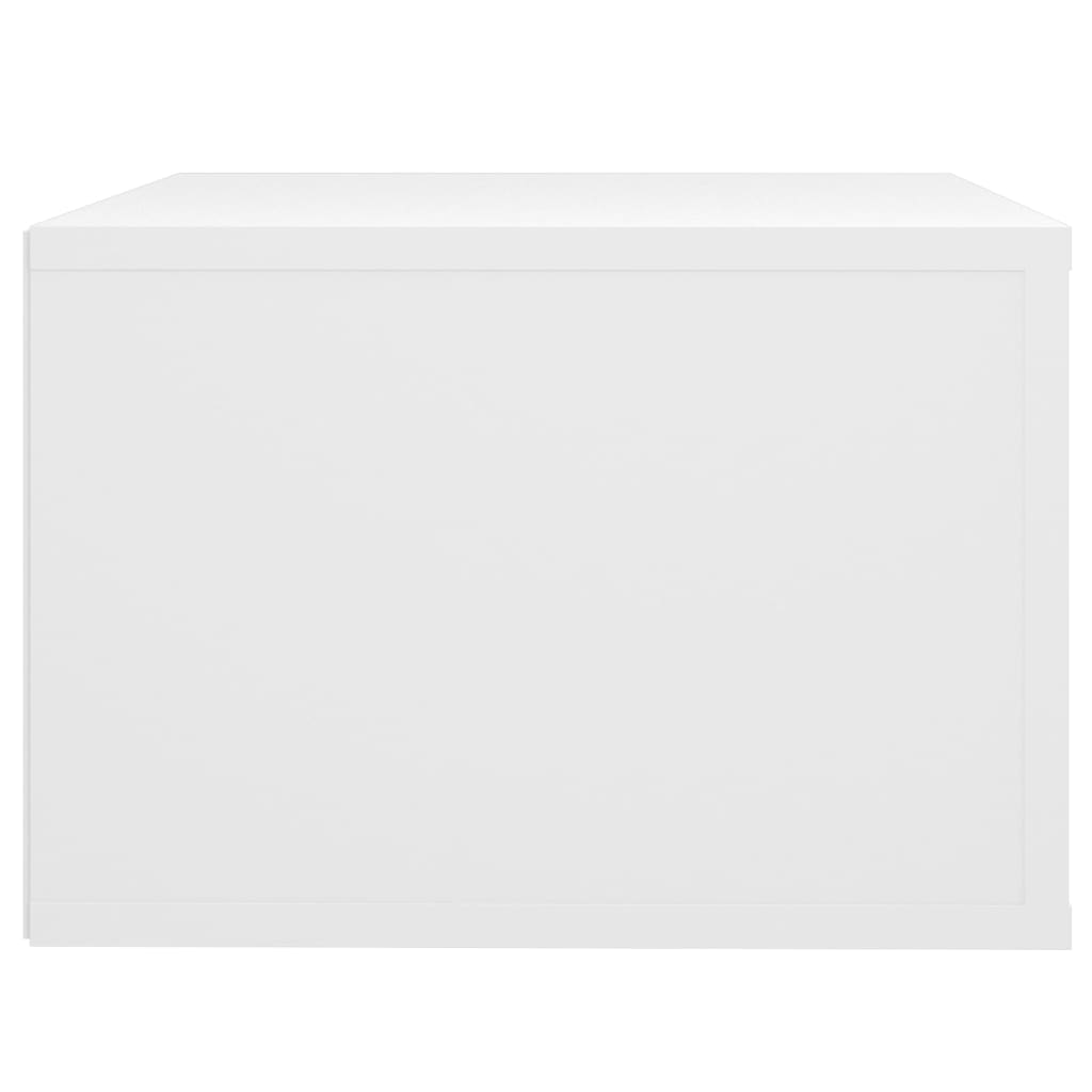 vidaXL Tables de chevet murales 2 pcs Blanc 50x36x25 cm