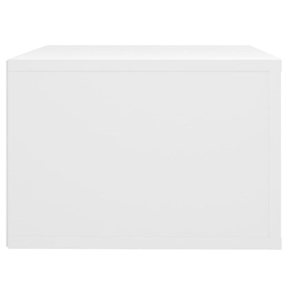 vidaXL Tables de chevet murales 2 pcs Blanc 50x36x25 cm