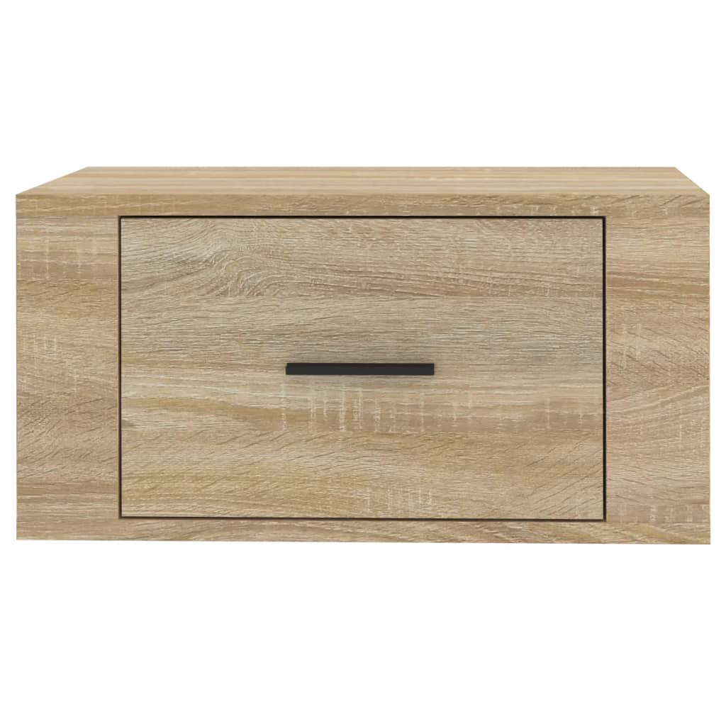 vidaXL Table de chevet murale chêne Sonoma 50x36x25 cm