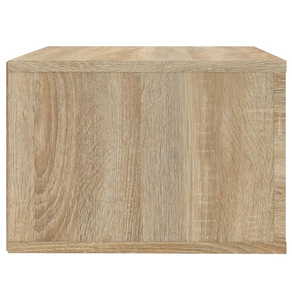 vidaXL Table de chevet murale chêne Sonoma 50x36x25 cm