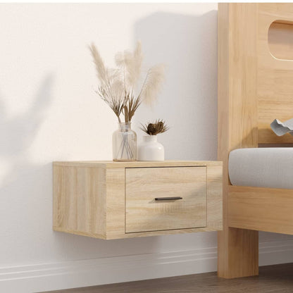 vidaXL Tables de chevet murales 2 pcs Chêne sonoma 50x36x25 cm