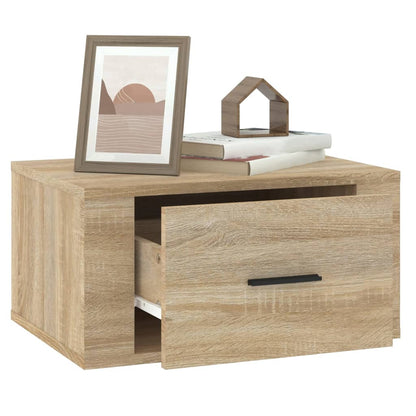 vidaXL Tables de chevet murales 2 pcs Chêne sonoma 50x36x25 cm