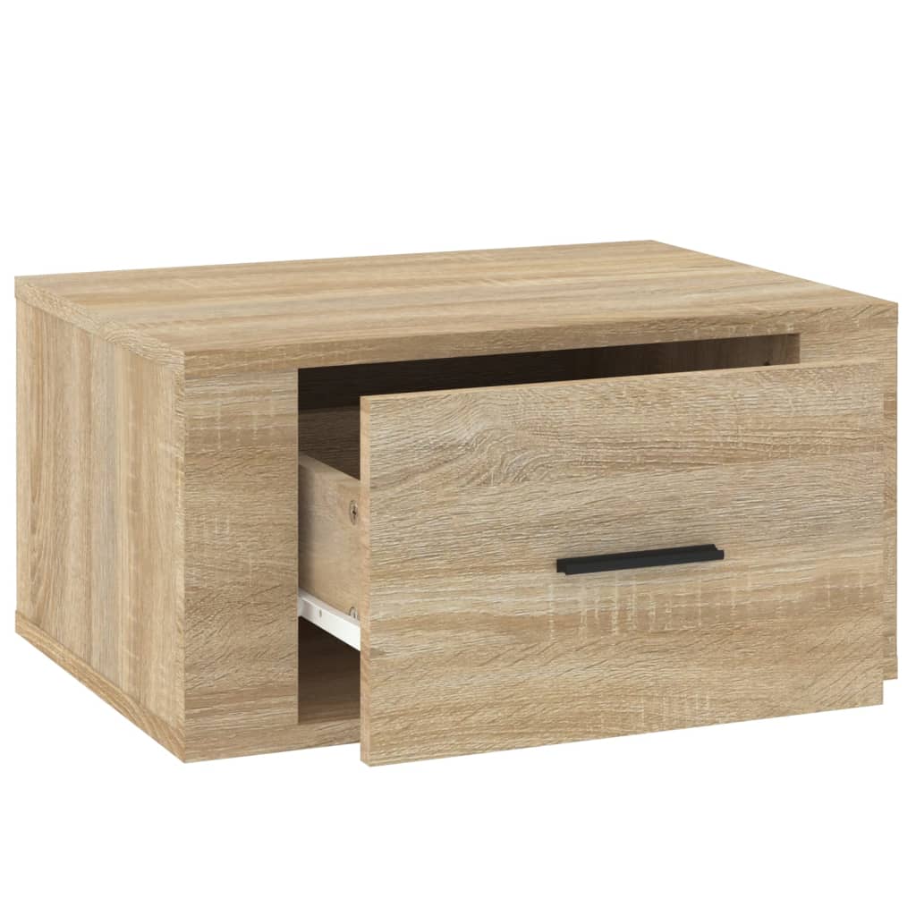 vidaXL Tables de chevet murales 2 pcs Chêne sonoma 50x36x25 cm