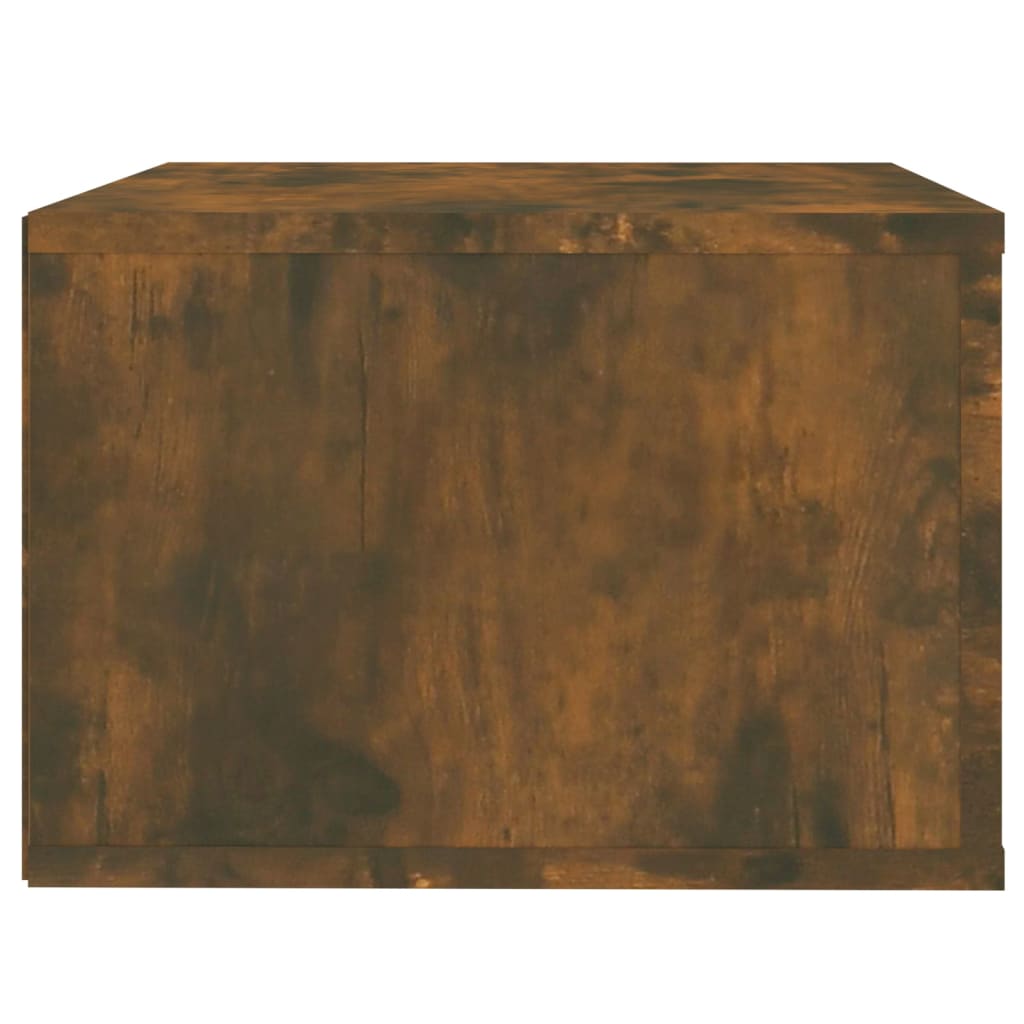 vidaXL Tables de chevet murales 2 pcs Chêne fumé 50x36x25 cm