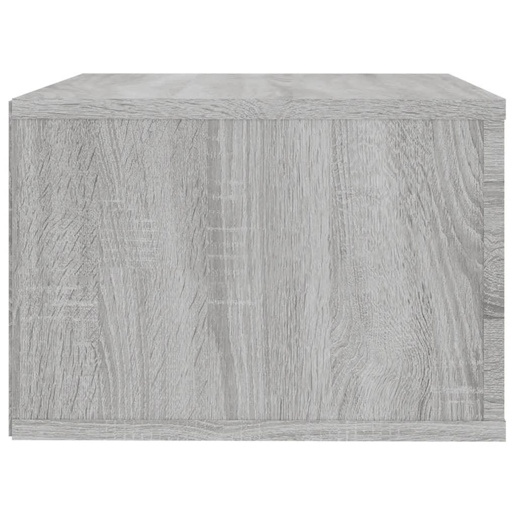 vidaXL Wand-Nachttische 2 Stk. Grau Sonoma 50x36x25 cm