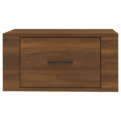 vidaXL Chevet mural Chêne marron 50x36x25 cm