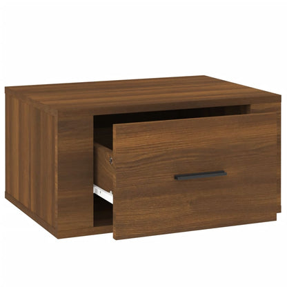 vidaXL Chevet mural Chêne marron 50x36x25 cm