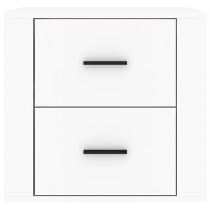 vidaXL Table de chevet murale Blanc 50x36x47 cm