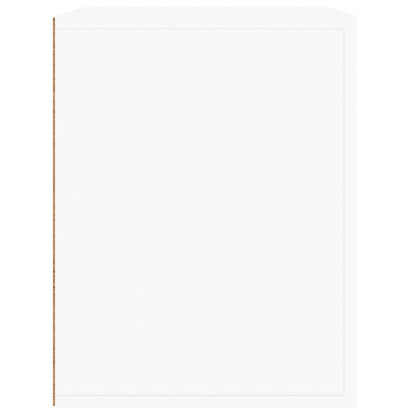 vidaXL Table de chevet murale Blanc 50x36x47 cm