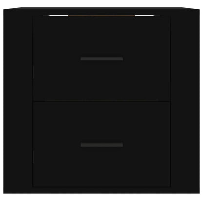 vidaXL Wand-Nachttisch Schwarz 50x36x47 cm