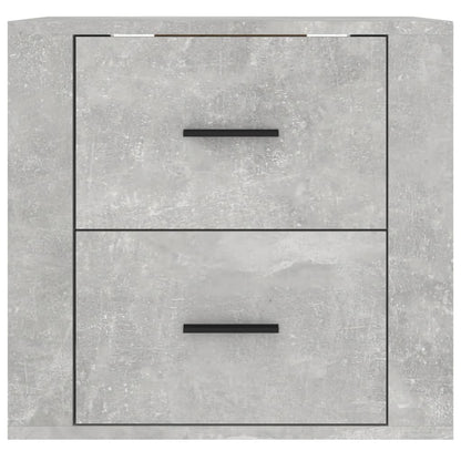 vidaXL Wand-Nachttisch Betongrau 50x36x47 cm