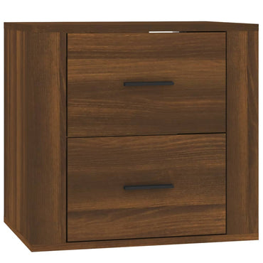 vidaXL Wand-Nachttisch Braun Eichen-Optik 50x36x47 cm