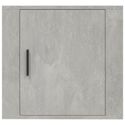 vidaXL Table de chevet murale gris béton 50x30x47 cm