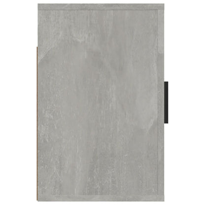 vidaXL Table de chevet murale gris béton 50x30x47 cm