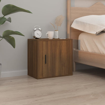 vidaXL Tables de chevet murales 2 pcs Aspect chêne marron 50x30x47 cm