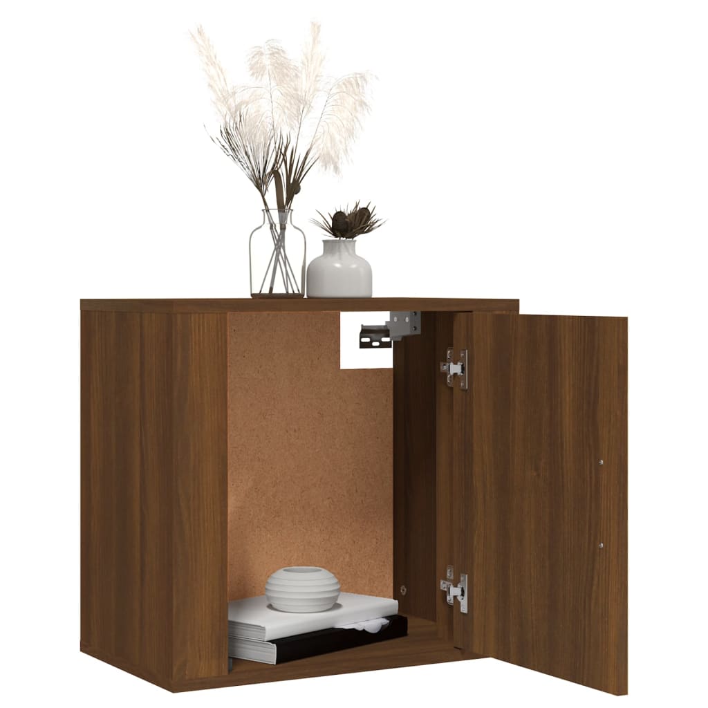 vidaXL Tables de chevet murales 2 pcs Aspect chêne marron 50x30x47 cm