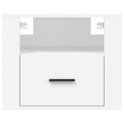 vidaXL Tables de chevet murales 2 pcs Blanc 50x36x40 cm