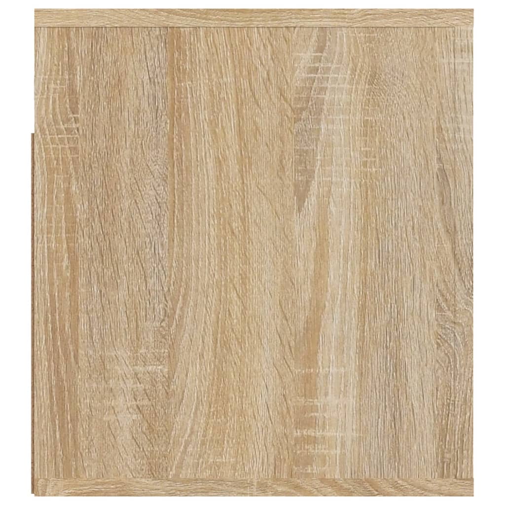 vidaXL Wand-Nachttische 2 Stk. Sonoma-Eiche 50x36x40 cm