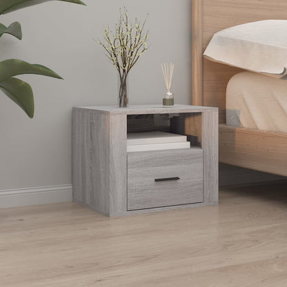 vidaXL Tables de chevet murales 2 pcs Gris Sonoma 50x36x40 cm