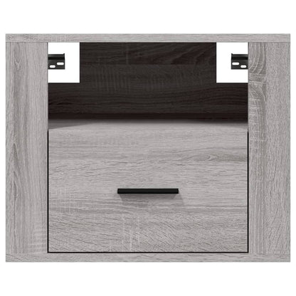 vidaXL Tables de chevet murales 2 pcs Gris Sonoma 50x36x40 cm