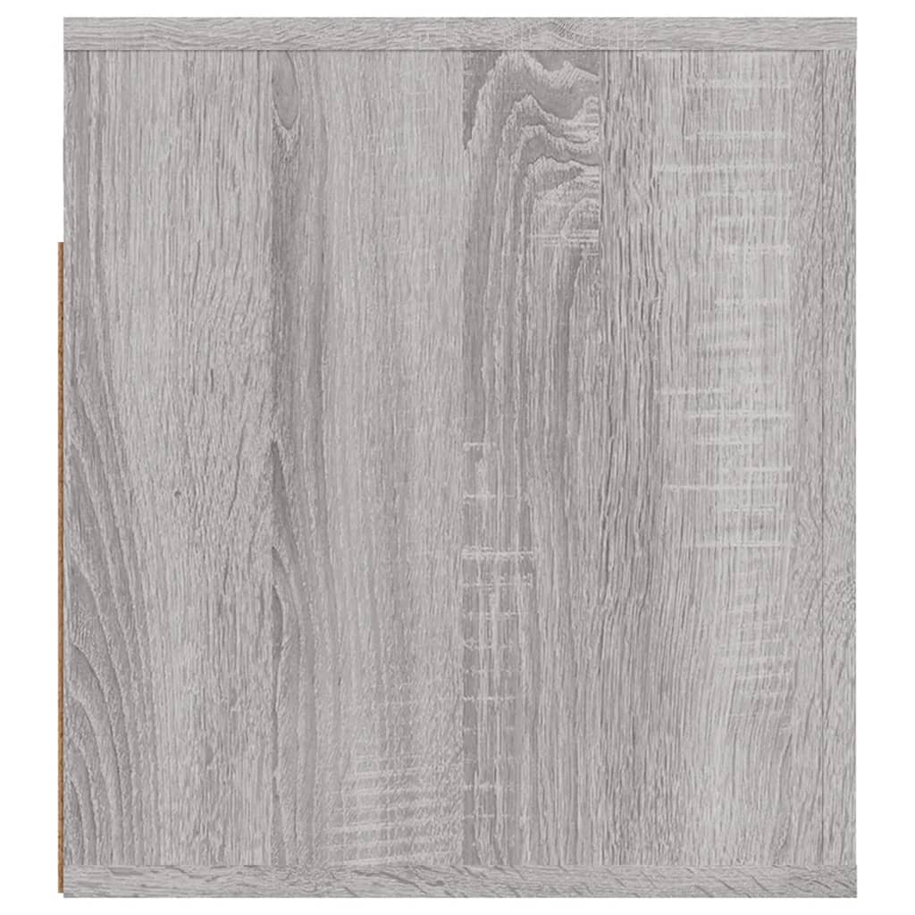 vidaXL Tables de chevet murales 2 pcs Gris Sonoma 50x36x40 cm