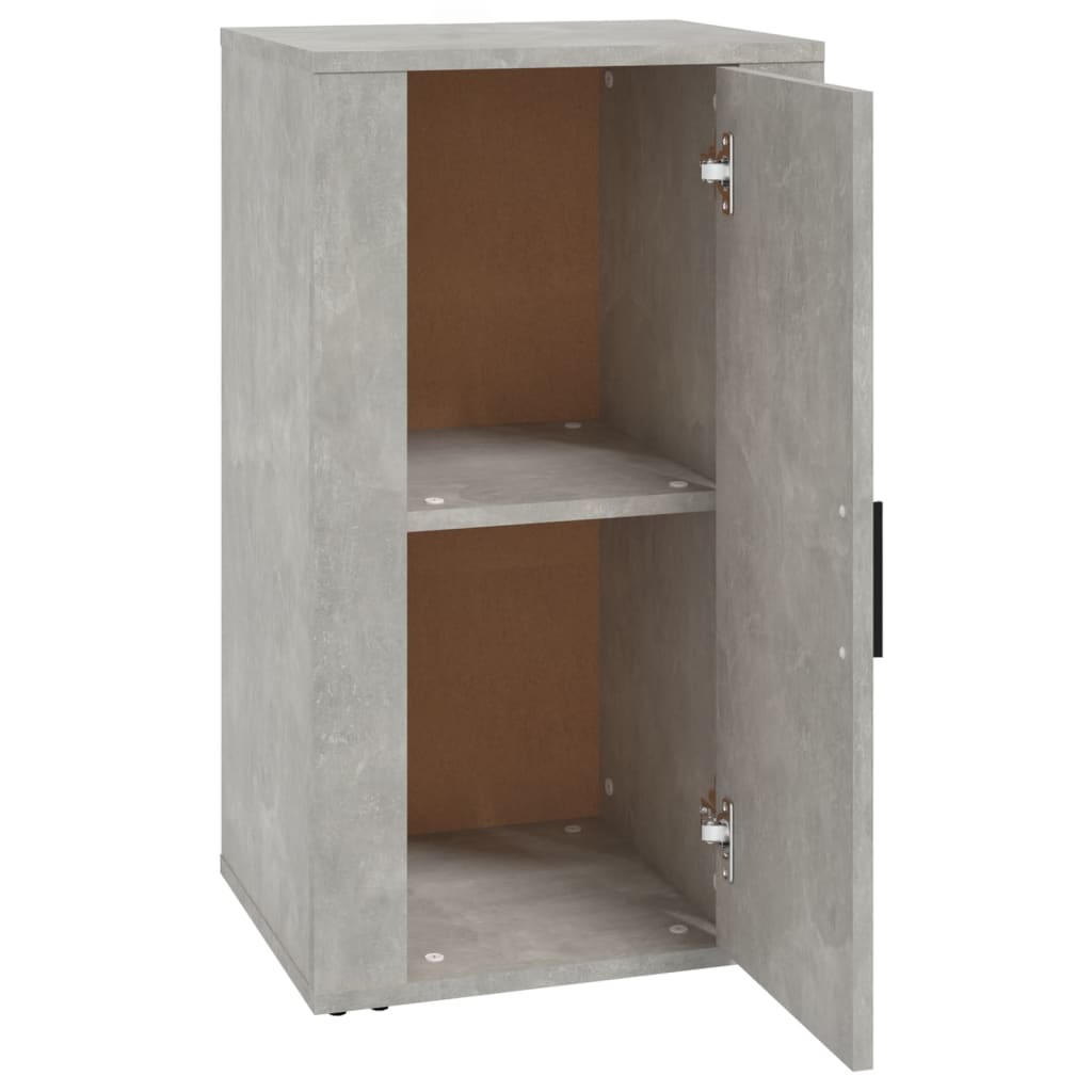 vidaXL Commode de salon gris béton 40x33x70 cm en bois d'ingénierie