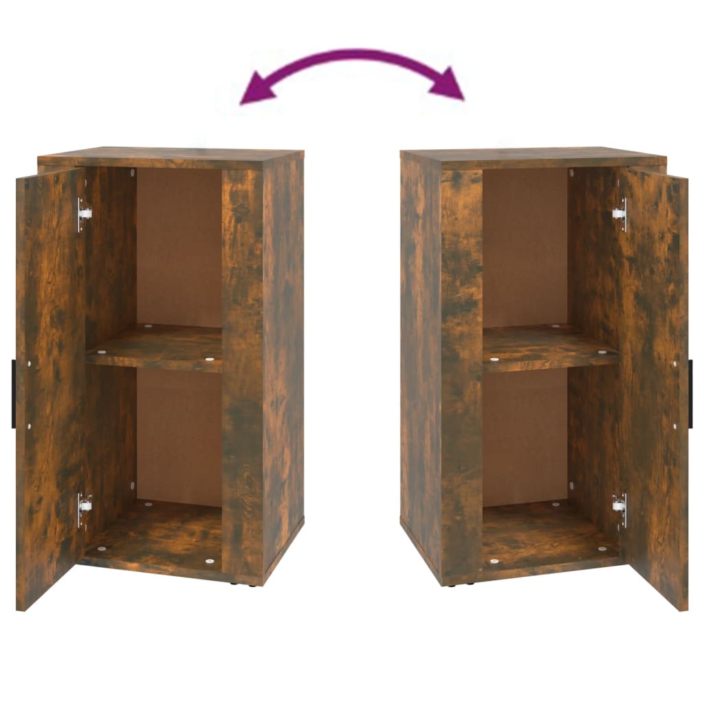 vidaXL Buffet chêne fumé 40x33x70 cm bois d'ingénierie