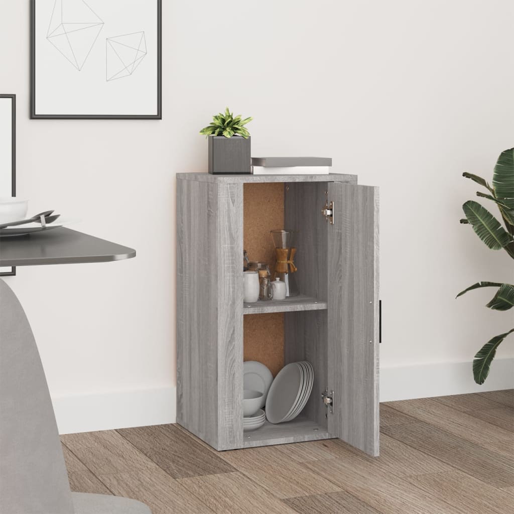 vidaXL Commode grise Sonoma 40x33x70 cm, bois d'ingénierie