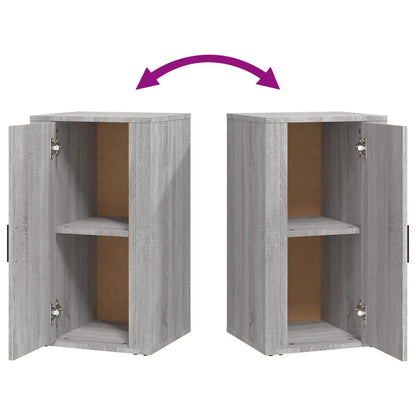 vidaXL Commode grise Sonoma 40x33x70 cm, bois d'ingénierie