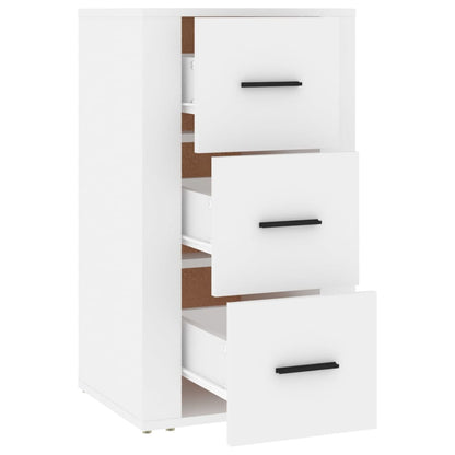 vidaXL Buffet blanc 40x33x70 cm en bois d'ingénierie