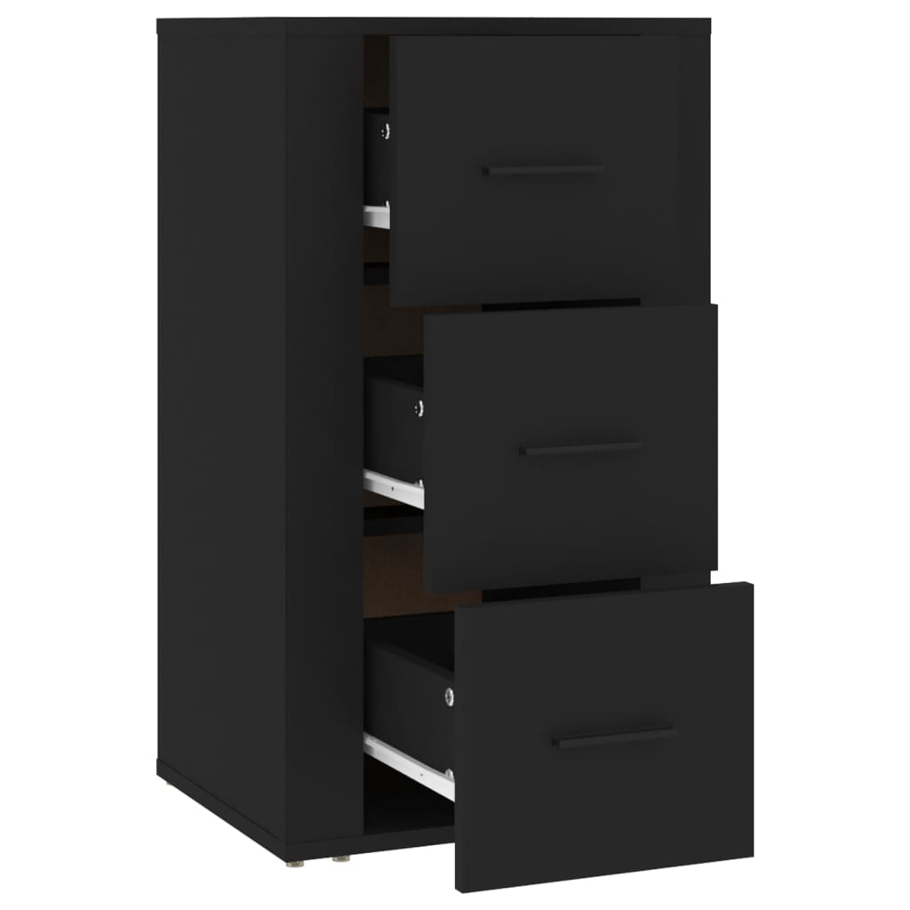 vidaXL Sideboard Schwarz 40x33x70 cm Holzwerkstoff