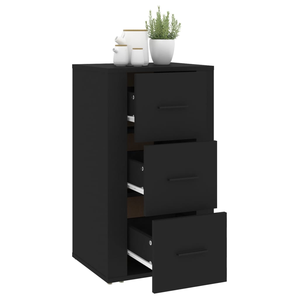 vidaXL Sideboard Schwarz 40x33x70 cm Holzwerkstoff
