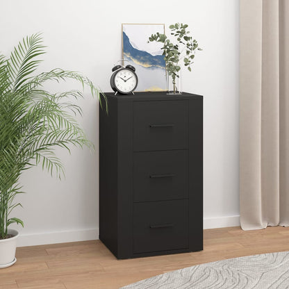 vidaXL Sideboard Schwarz 40x33x70 cm Holzwerkstoff
