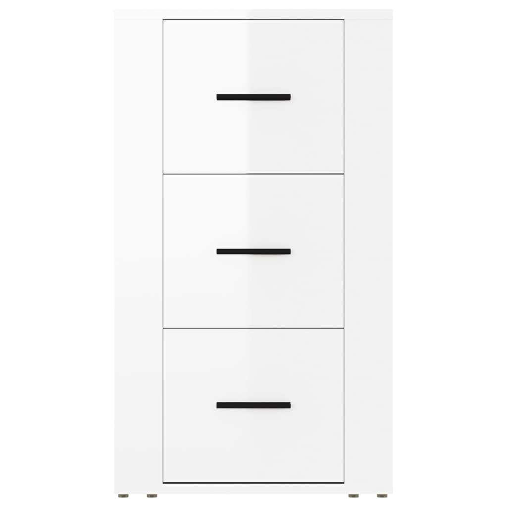 vidaXL Sideboard Hochglanz-Weiß 40x33x70 cm Holzwerkstoff