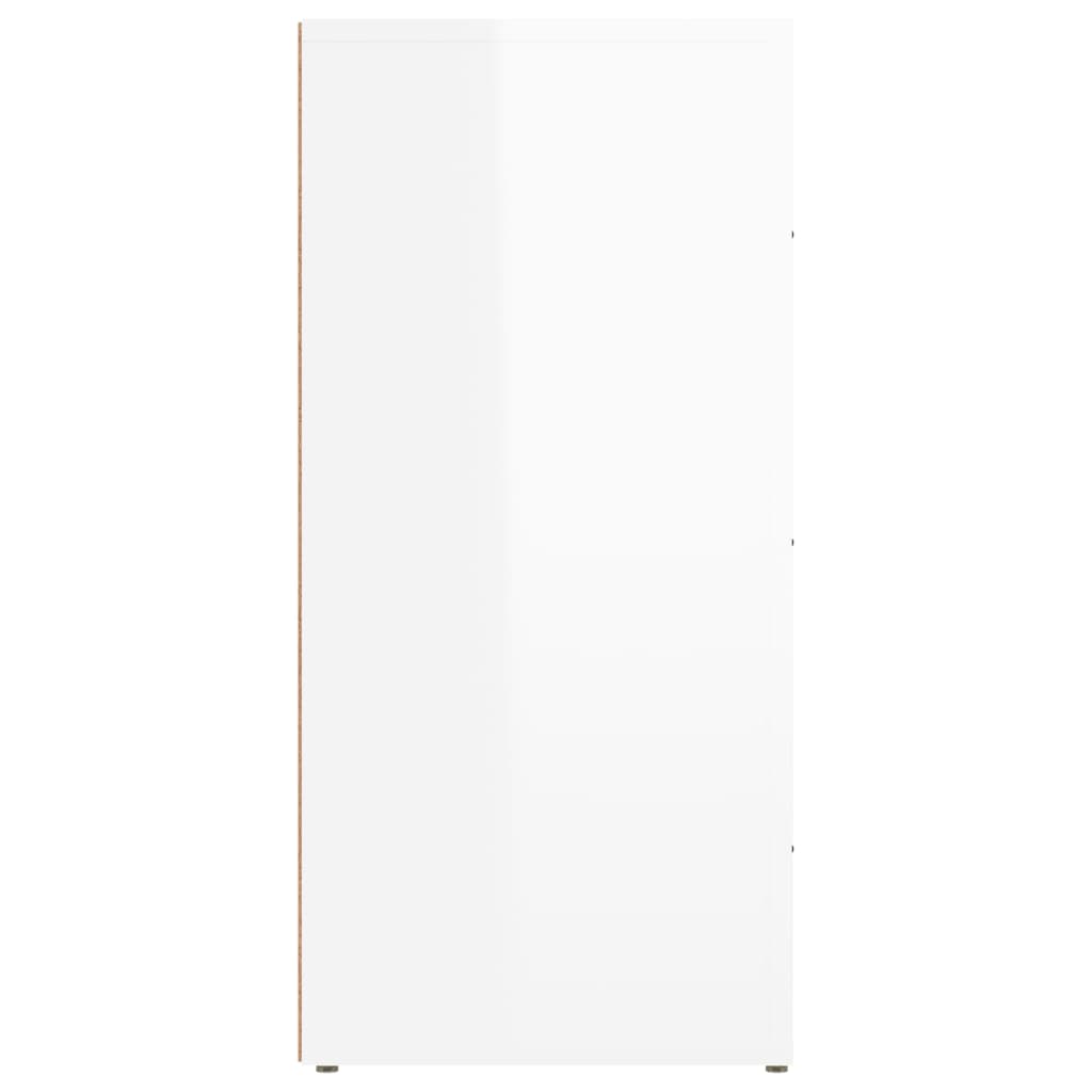 vidaXL Sideboard Hochglanz-Weiß 40x33x70 cm Holzwerkstoff