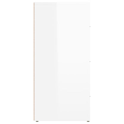 vidaXL Sideboard Hochglanz-Weiß 40x33x70 cm Holzwerkstoff