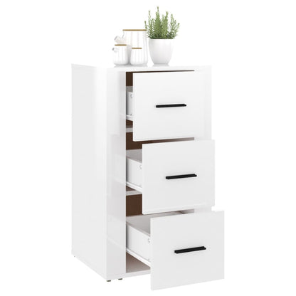 vidaXL Sideboard Hochglanz-Weiß 40x33x70 cm Holzwerkstoff