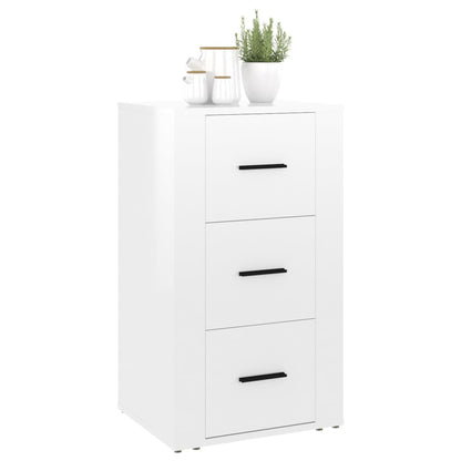 vidaXL Sideboard Hochglanz-Weiß 40x33x70 cm Holzwerkstoff