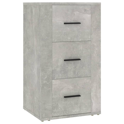 vidaXL Commode de salon gris béton 40x33x70 cm en bois d'ingénierie