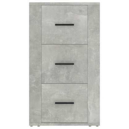 vidaXL Commode de salon gris béton 40x33x70 cm en bois d'ingénierie