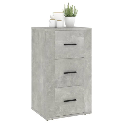 vidaXL Commode de salon gris béton 40x33x70 cm en bois d'ingénierie