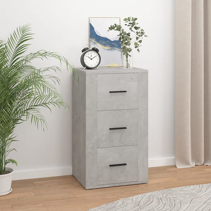 vidaXL Commode de salon gris béton 40x33x70 cm en bois d'ingénierie