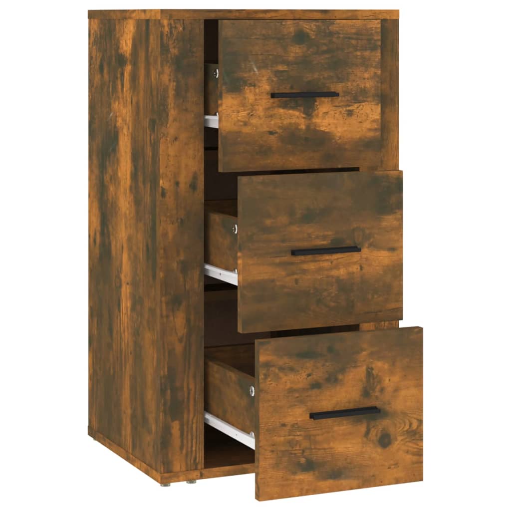 vidaXL Buffet chêne fumé 40x33x70 cm bois d'ingénierie