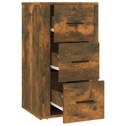 vidaXL Buffet chêne fumé 40x33x70 cm bois d'ingénierie
