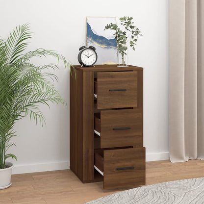 vidaXL Commode Effet Chêne Marron 40x33x70 cm Bois d'ingénierie