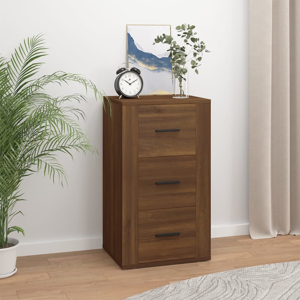 vidaXL Commode Effet Chêne Marron 40x33x70 cm Bois d'ingénierie