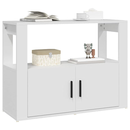 vidaXL Buffet Blanc 80x30x60 cm Bois d'ingénierie