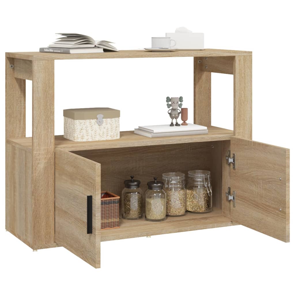 vidaXL Buffet chêne Sonoma 80x30x60 cm bois d'ingénierie