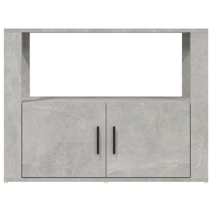 vidaXL Buffet gris béton 80x30x60 cm Bois d'ingénierie